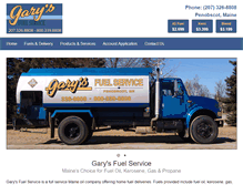 Tablet Screenshot of garysfuel.com